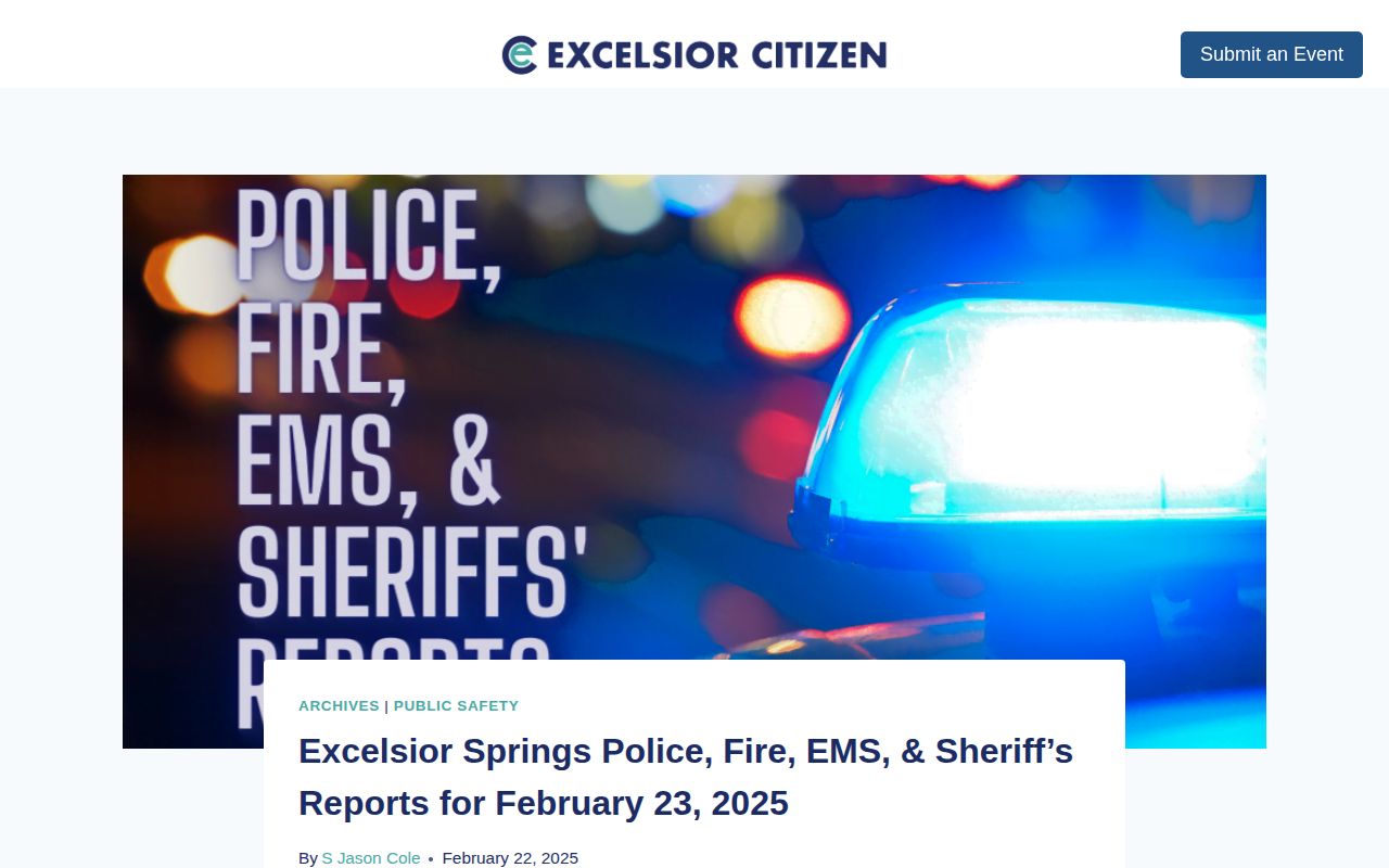 Ray County weekly arrest log secondary news roundup
