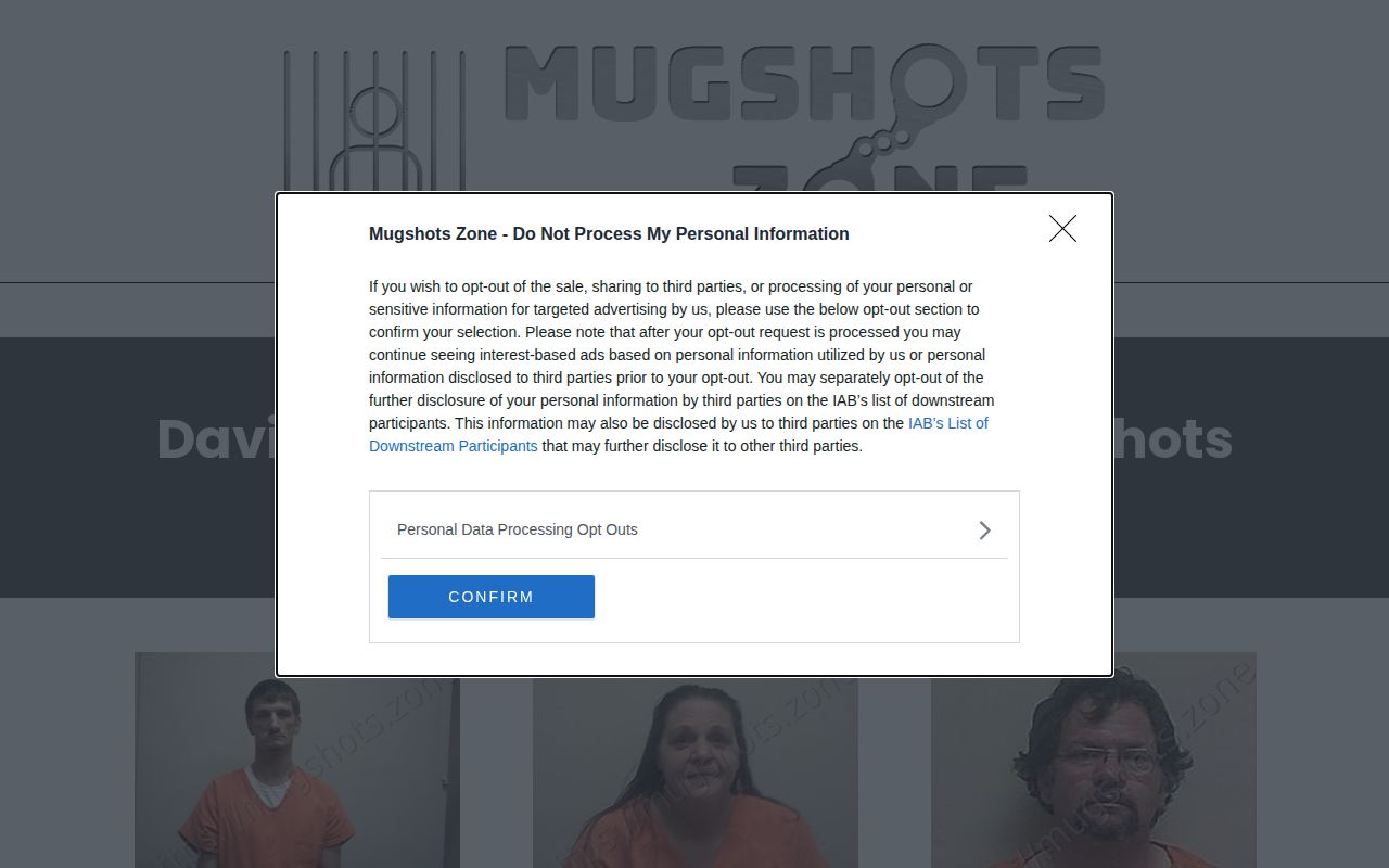 Ray County arrest log unofficial regional receiving facility example